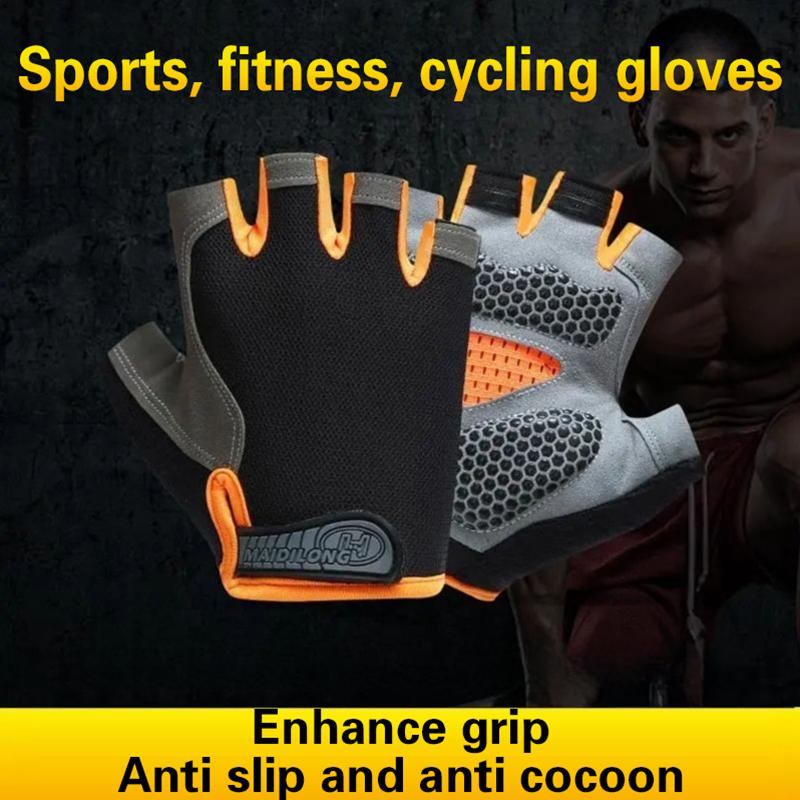 Fingerless Glove Knit - Luvas de Ciclismo Meio Dedo Atacado
