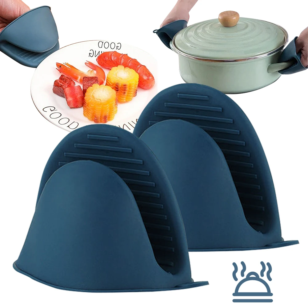 Oven Mitt Silicone - Luvas de Silicone Resistentes ao Calor,