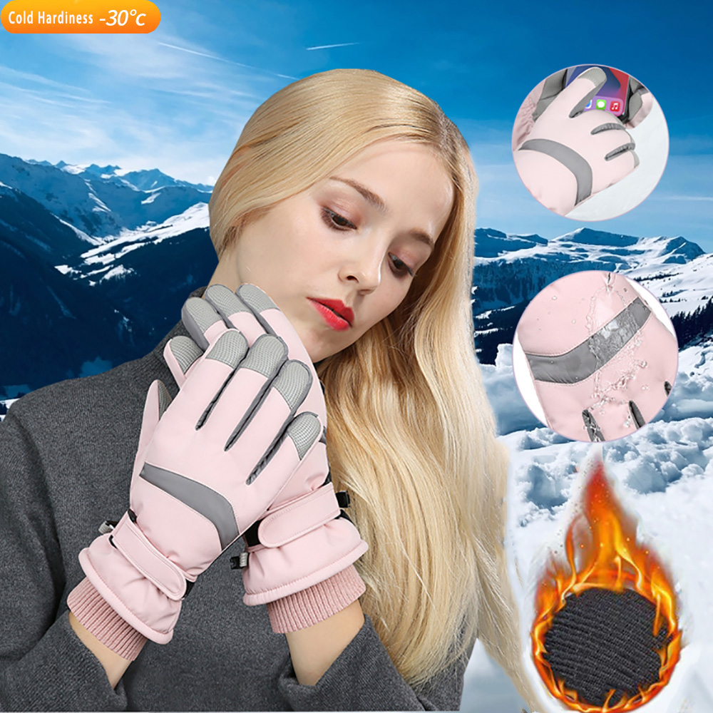 Ski Glove Waterproof - Luvas de Esqui YANBIGUO, Luvas de