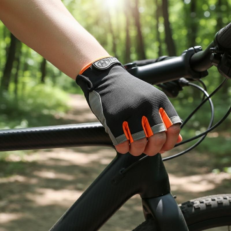 Fingerless Glove Knit - Luvas de Ciclismo Meio Dedo para