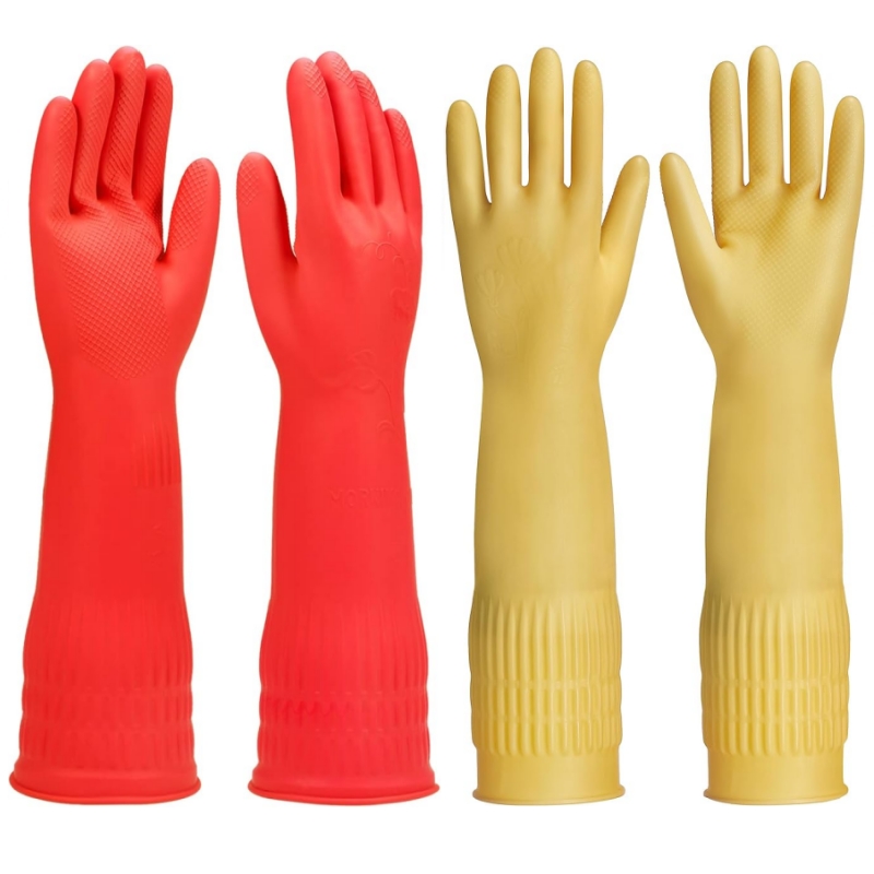 Dish Glove Rubber - Luvas de limpeza de borracha extra