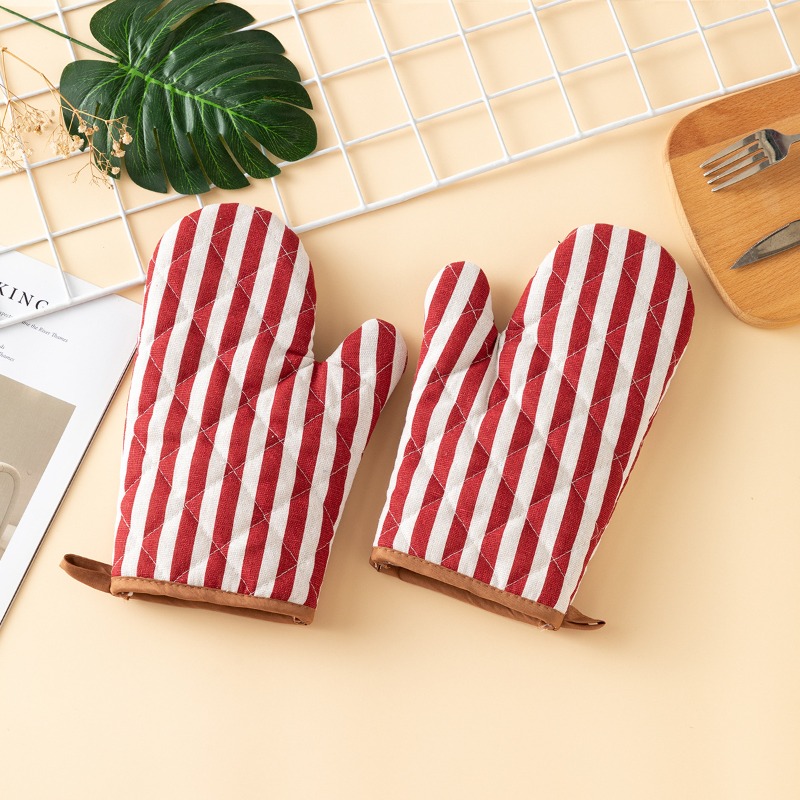 Oven Mitt Silicone - 2 pçs engrossado luvas de forno