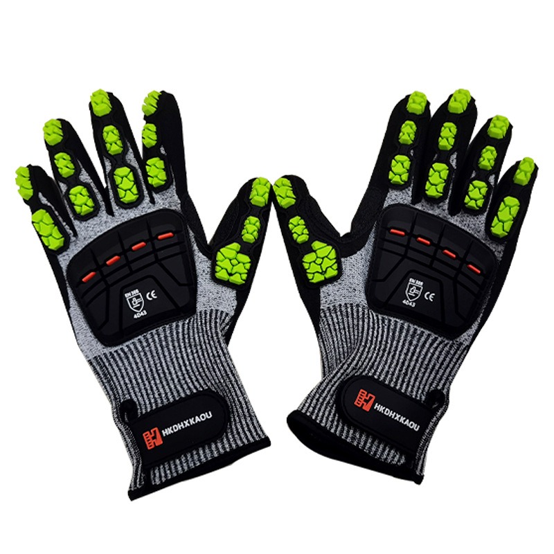 Work Glove Impact - Novas luvas mecânicas anti-impacto TPR certificação