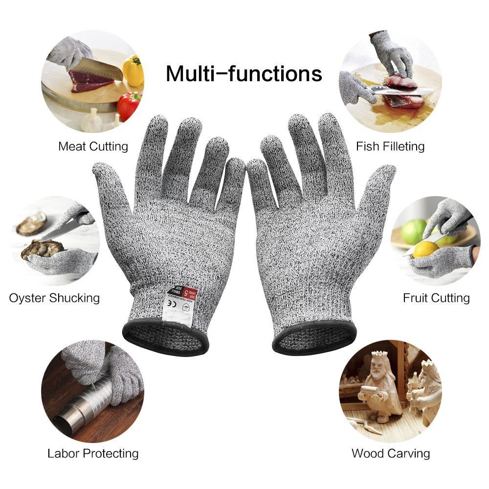 Cut Resistant Glove - Luvas de Corte HPPE Nível 5,