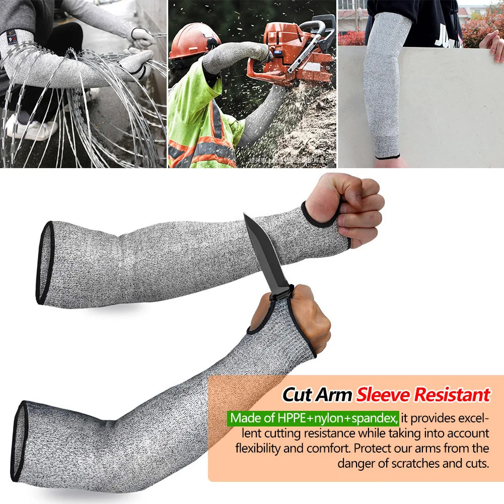Cut Resistant Glove - Manga de braço de segurança, luvas