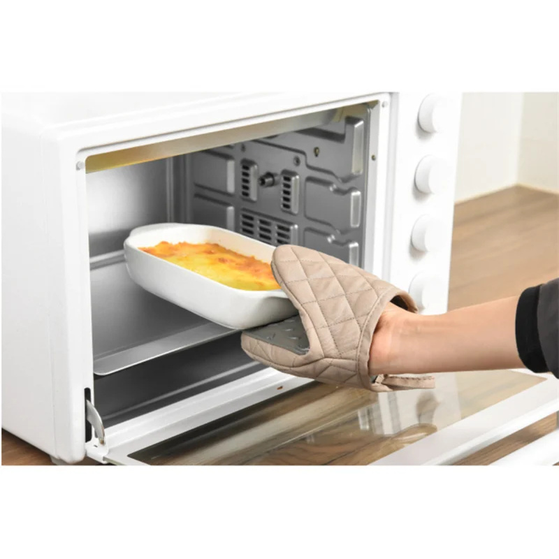 1pc cozinha anti escaldadura l - Oven Mitt Silicone avaliação e preço