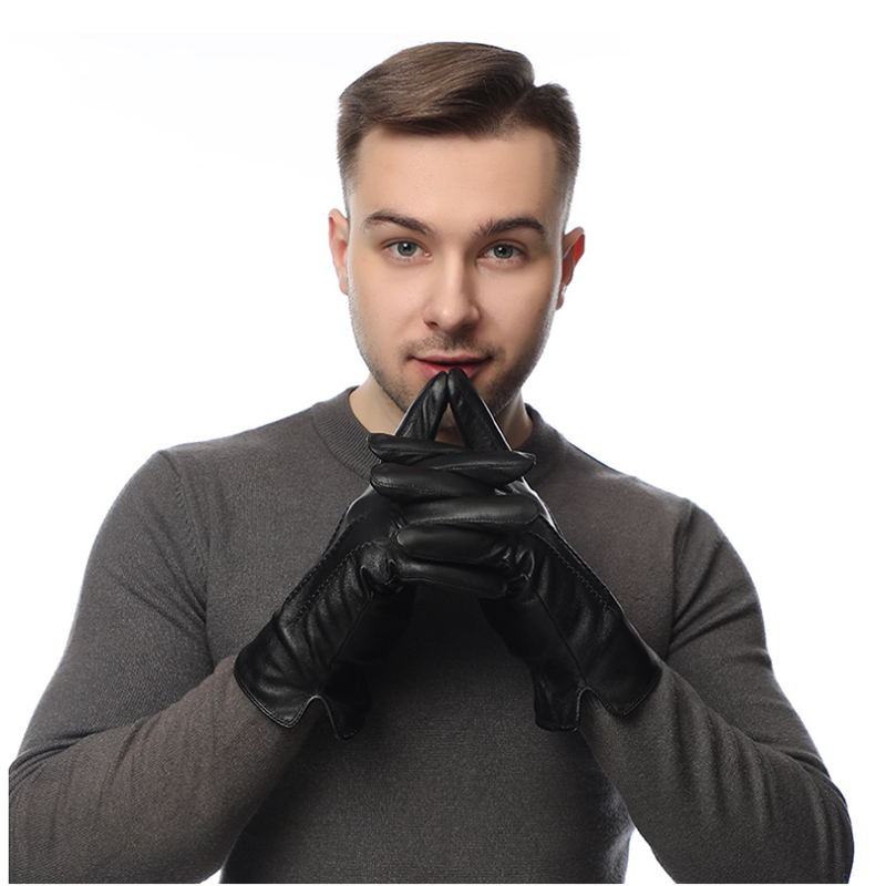 Inverno genuíno pele de carnei - Wool Glove Lined avaliação e preço