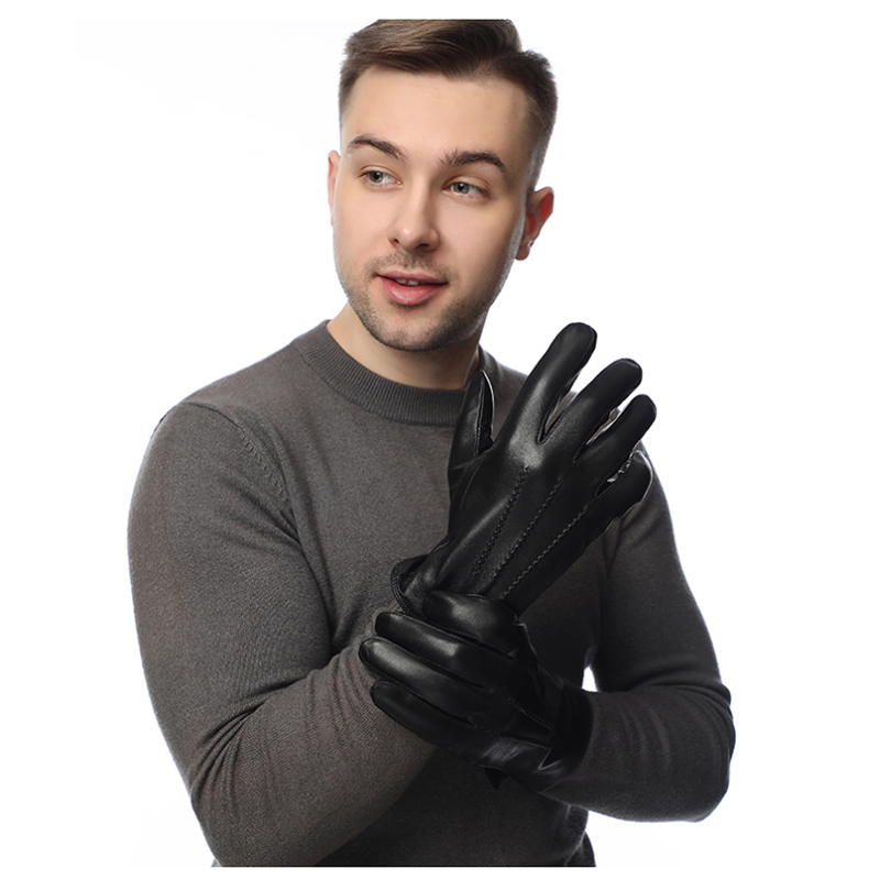 Inverno genuíno pele de carnei - Wool Glove Lined avaliação e preço