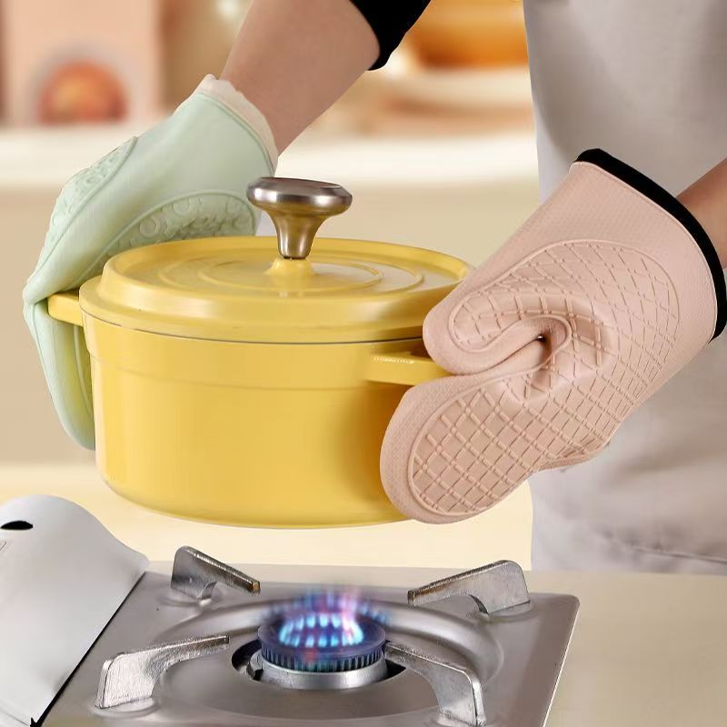 2 luvas de isolamento térmico  - Oven Mitt Silicone avaliação e preço