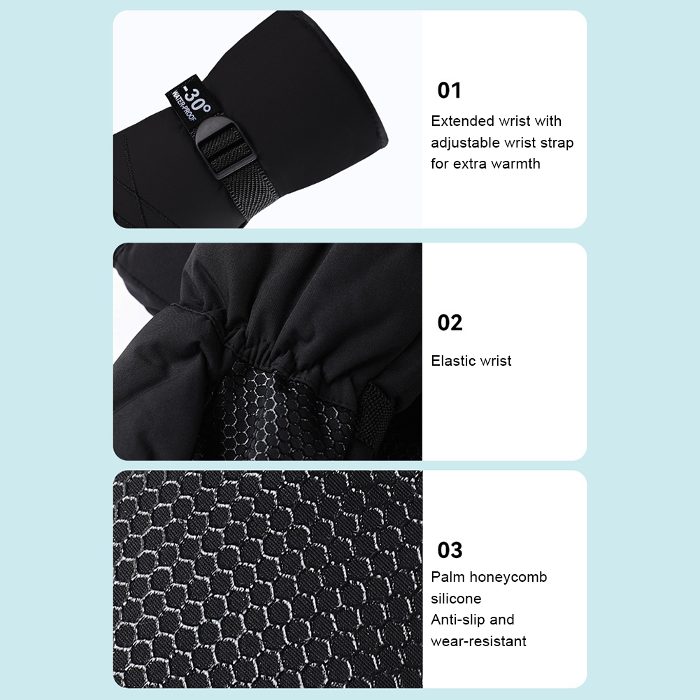 Luvas de esqui impermeáveis lu - Ski Glove Waterproof avaliação e preço