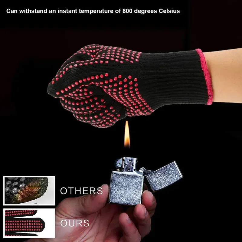 1 par de luvas antiderrapantes - Oven Mitt Silicone avaliação e preço