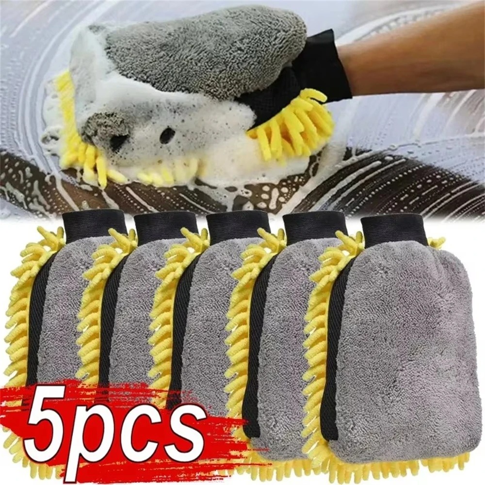 1/5 pçs luvas de lavagem de ca - Gardening Glove Waterproof avaliação e preço