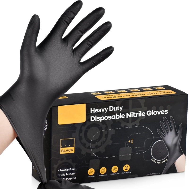 Luvas descartáveis pretas de n - Nitrile Mechanic Glove avaliação e preço