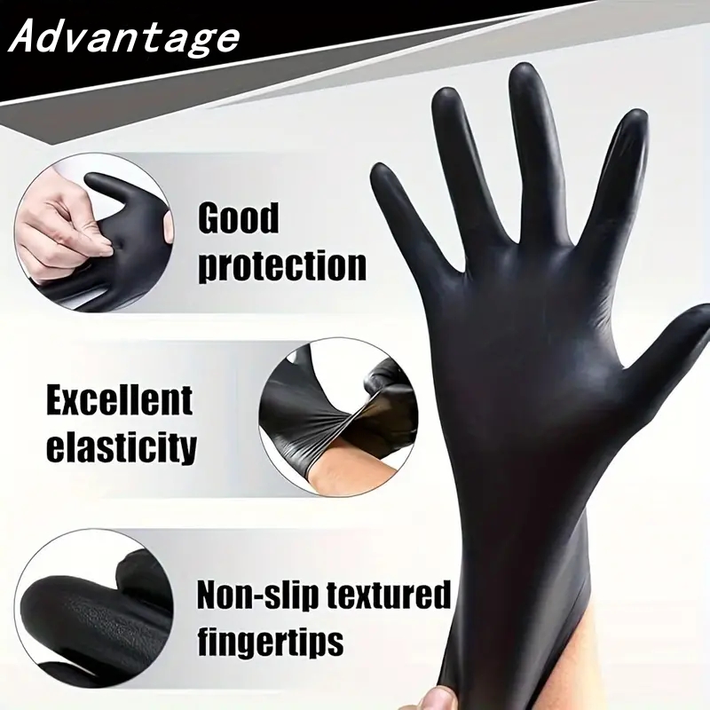 Luvas descartáveis pretas de n - Nitrile Mechanic Glove avaliação e preço