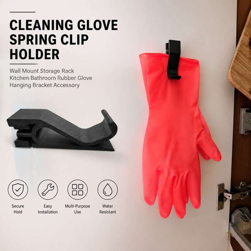 Suporte de Parede com Mola par - Rubber Glove Cleaning avaliação e preço
