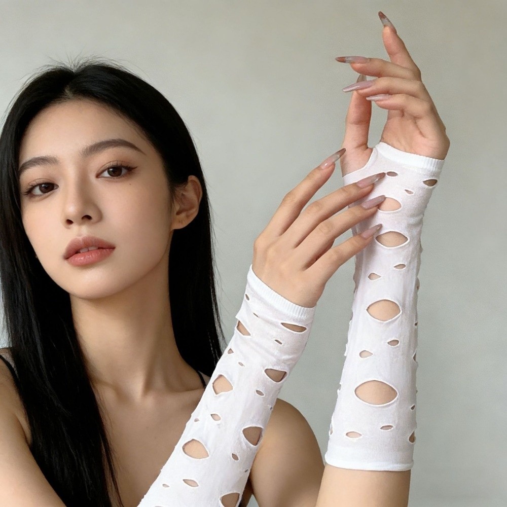 Luvas de Malha Elásticas Preta - Fingerless Glove Knit avaliação e preço