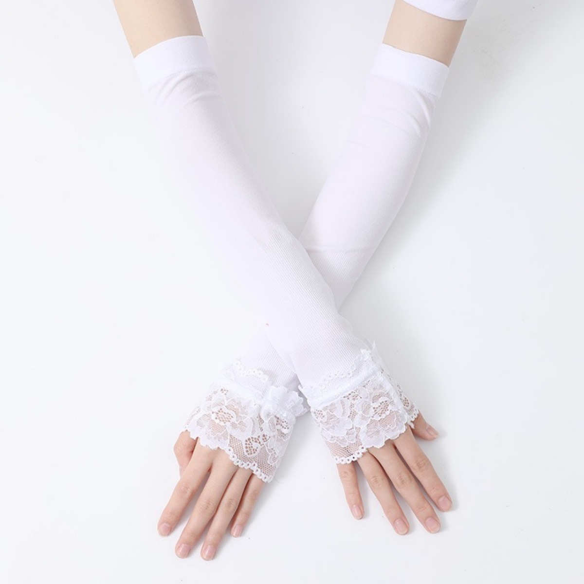 Luvas Femininas Longas Elástic - Fingerless Glove Knit avaliação e preço