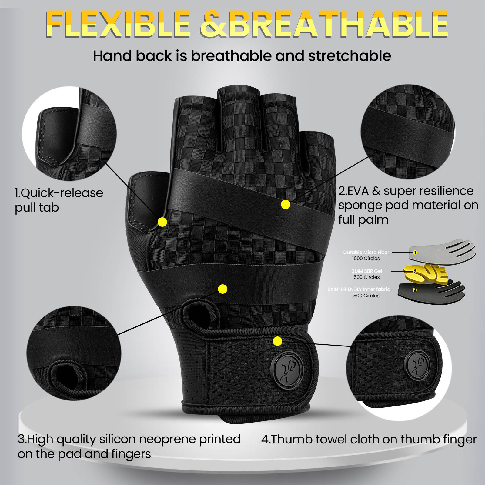 Luvas de Academia para Homens, - Workout Glove Gym avaliação e preço