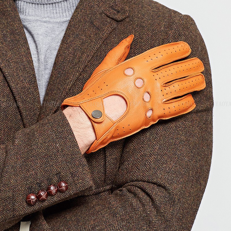 Luva de couro genuína masculin - Leather Driving Glove avaliação e preço