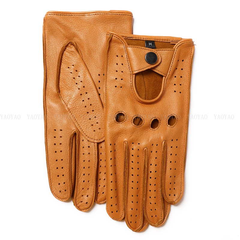 Luva de couro genuína masculin - Leather Driving Glove avaliação e preço