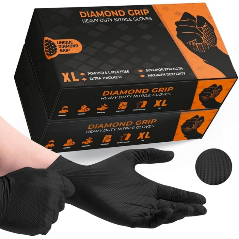 Luvas descartáveis de nitrilo  - Nitrile Mechanic Glove avaliação e preço
