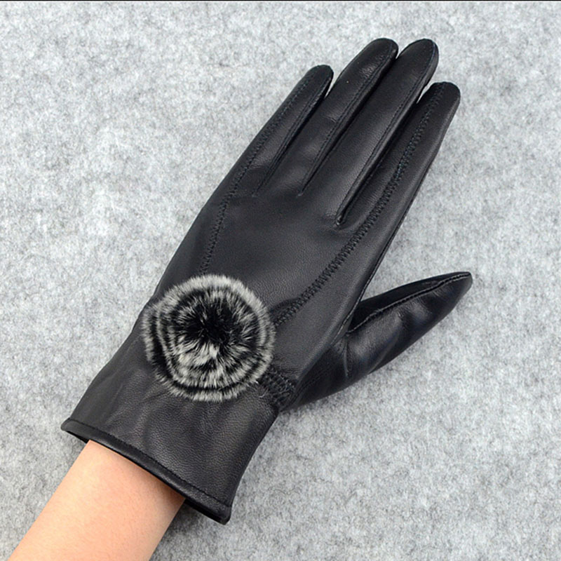 Luva feminina de couro legítim - Wool Glove Lined avaliação e preço