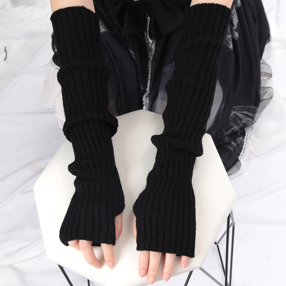 2025 novo 52cm mulheres mangas - Fingerless Glove Knit avaliação e preço