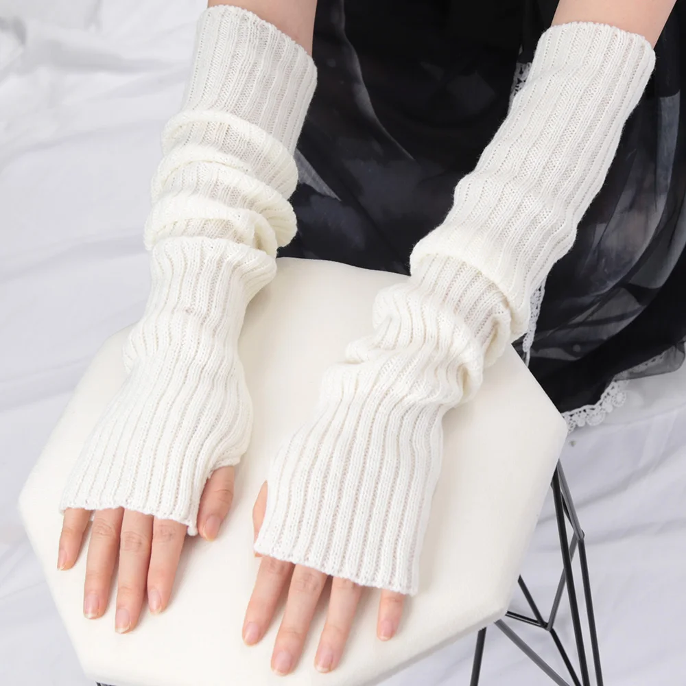 2025 novo 52cm mulheres mangas - Fingerless Glove Knit avaliação e preço