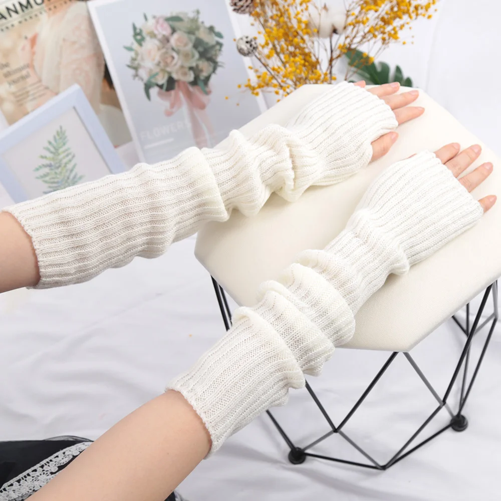 2025 novo 52cm mulheres mangas - Fingerless Glove Knit avaliação e preço