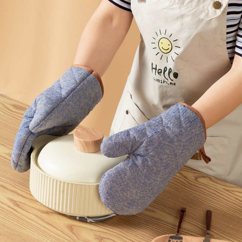 2 pçs engrossado luvas de forn - Oven Mitt Silicone avaliação e preço