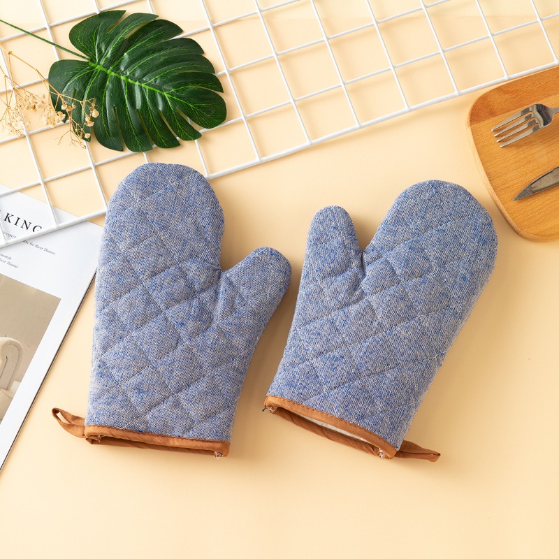 2 pçs engrossado luvas de forn - Oven Mitt Silicone avaliação e preço