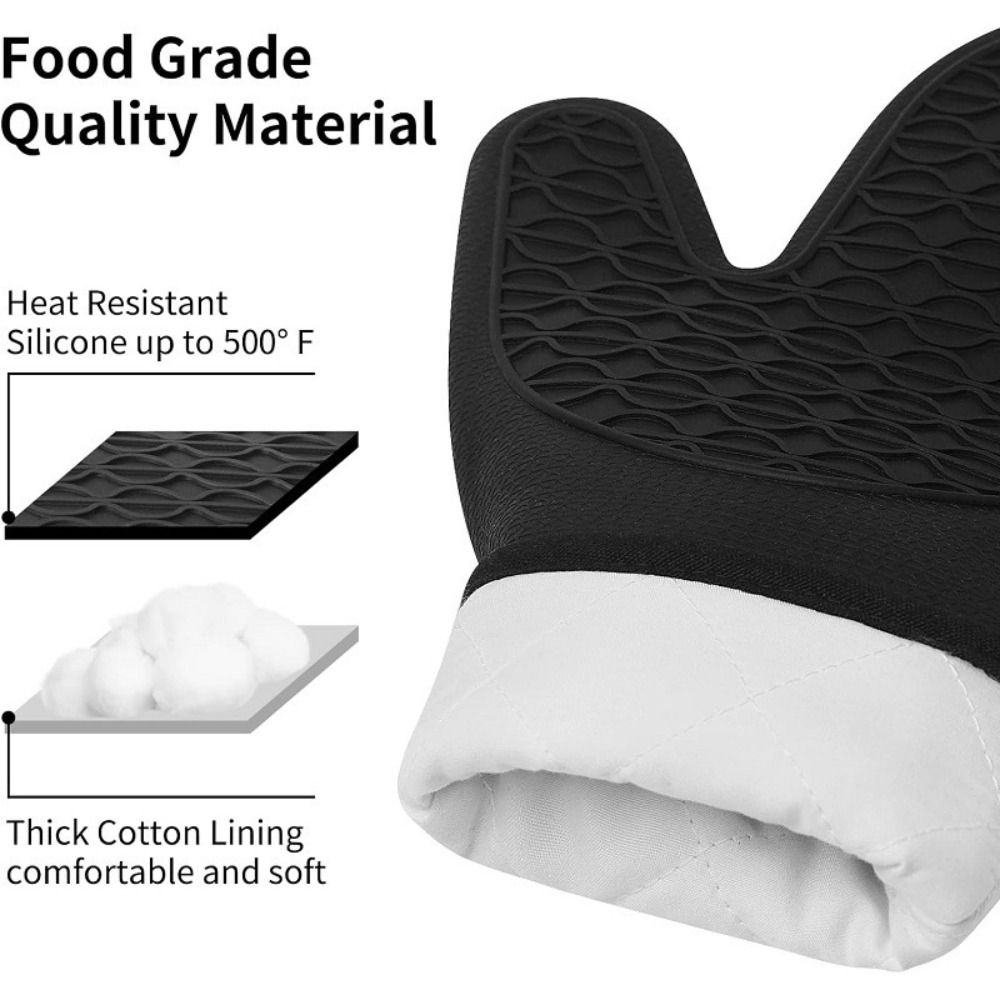 Luvas de Silicone de Grau Alim - Oven Mitt Silicone avaliação e preço