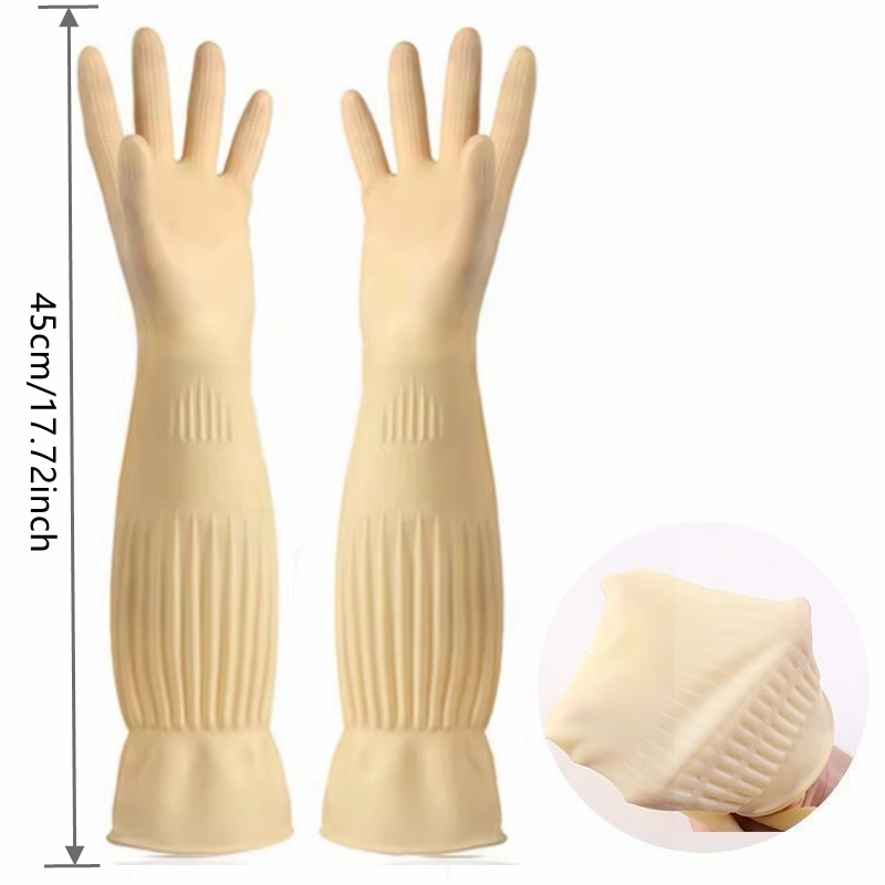 Luvas longas de borracha reuti - Dish Glove Rubber avaliação e preço