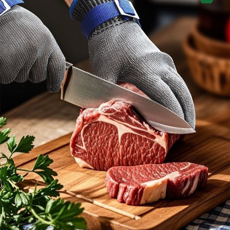 Luva de metal de malha anti-co - Cut Resistant Glove avaliação e preço