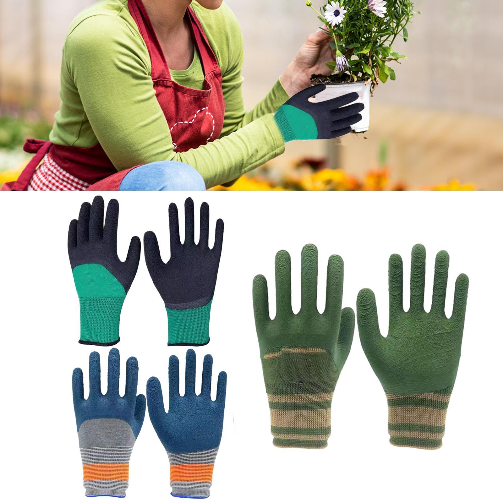 1 par de luvas femininas para  - Gardening Glove Waterproof avaliação e preço