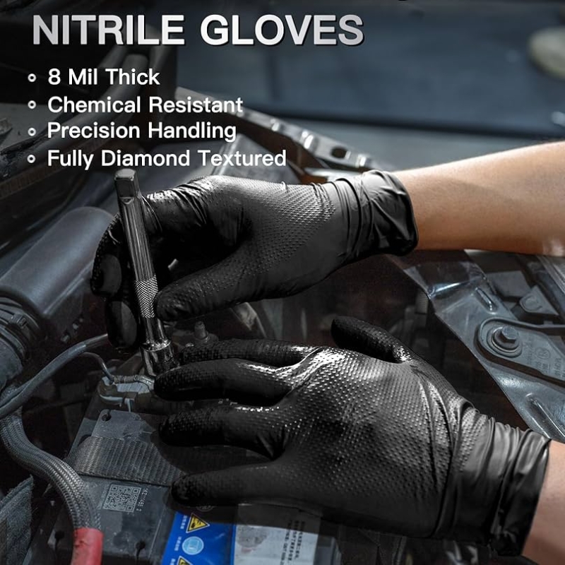 Luvas de trabalho de segurança - Nitrile Mechanic Glove avaliação e preço