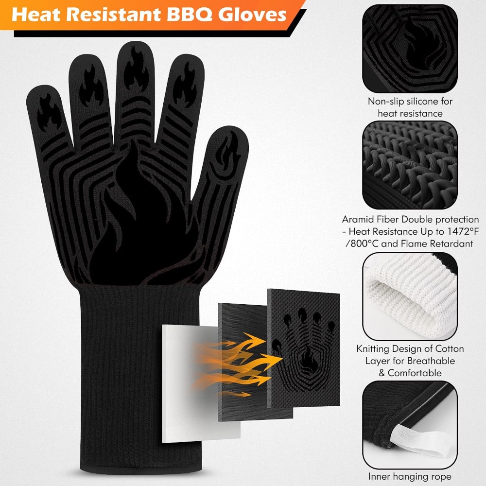 Luvas para Churrasco, 1472 ° L - Oven Mitt Silicone avaliação e preço